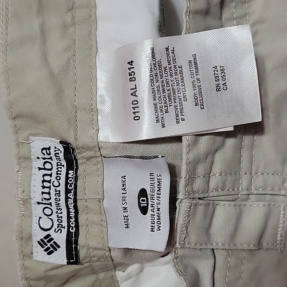 Columbia off white straight leg cotton trouser women's size 10 - Picture 6 of 6